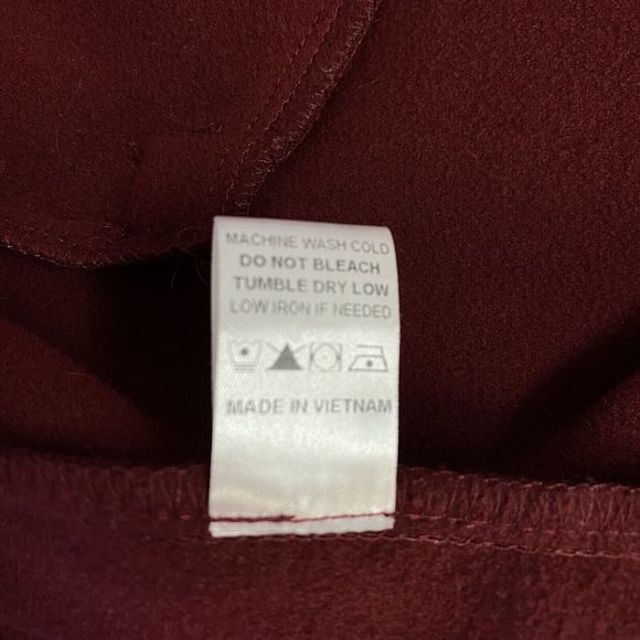 Fashion Nova Blazer Womens Medium Red Waterfall Belted Jacket Office Casual Fall - Picture 9 of 11